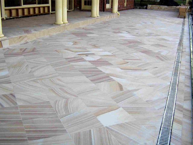 Contemporary interior with elegant flooring